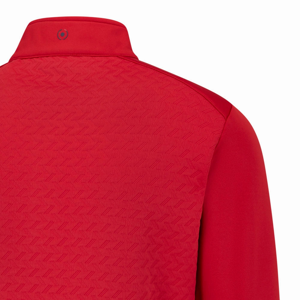 Fashion Comfort Chill Style Ping Whister 1/2 Zip Pullover - Rich Red