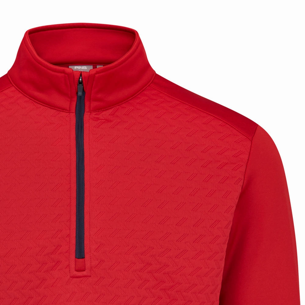 Ping Whister 1/2 Zip Pullover - Rich Red product pastel softness
