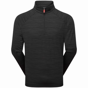 perfect for anniversaries FootJoy Wave Jacquard Chill-Out Pullover - Black