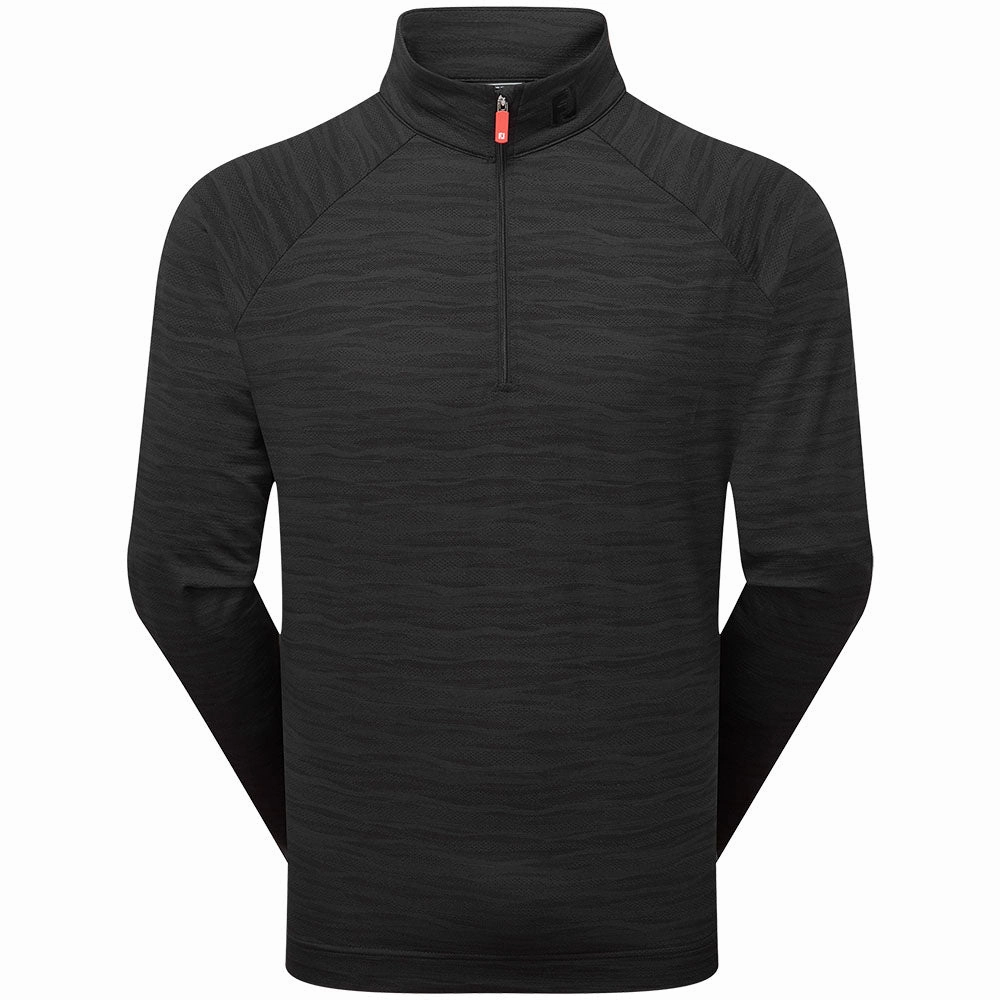 perfect for anniversaries FootJoy Wave Jacquard Chill-Out Pullover - Black