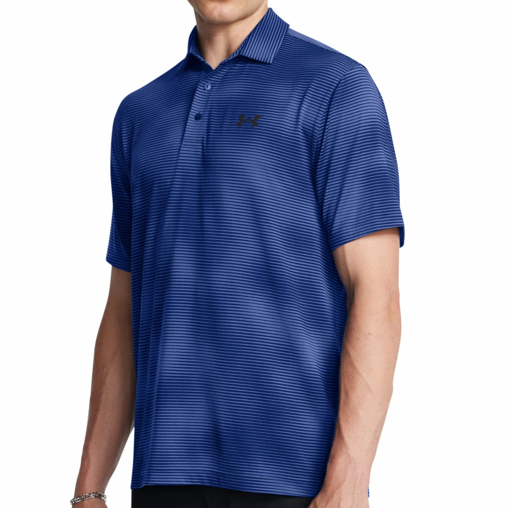 Under Armour Playoff 3.0 Printed Polo Shirt - Tech Blue/Black Fun and Comfortable