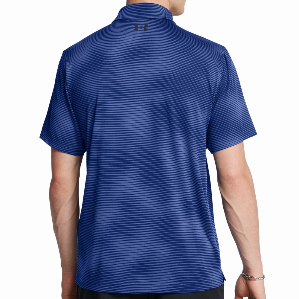 casual top Odor Control Finish Under Armour Playoff 3.0 Printed Polo Shirt - Tech Blue/Black