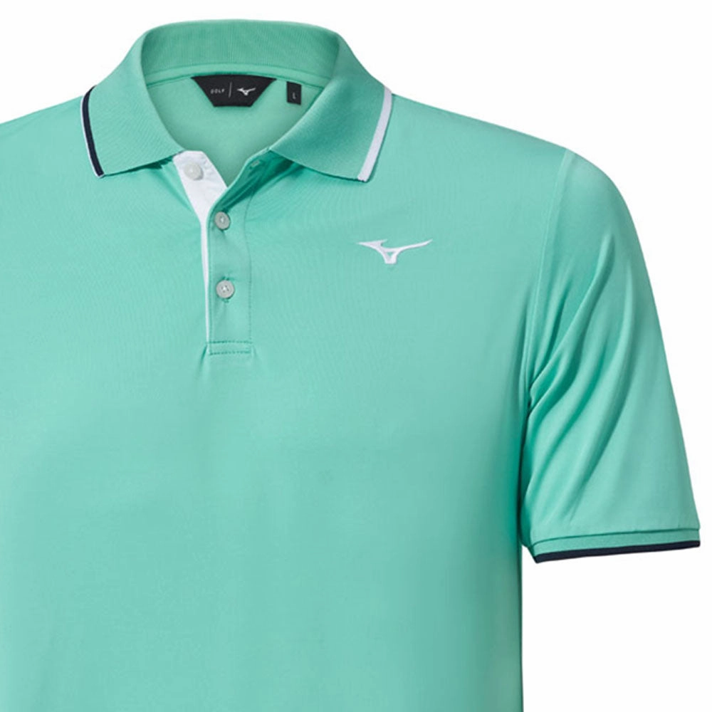 Mizuno Quick Dry Comp Plus Polo Shirt - Mint harmonious Spring Freshness