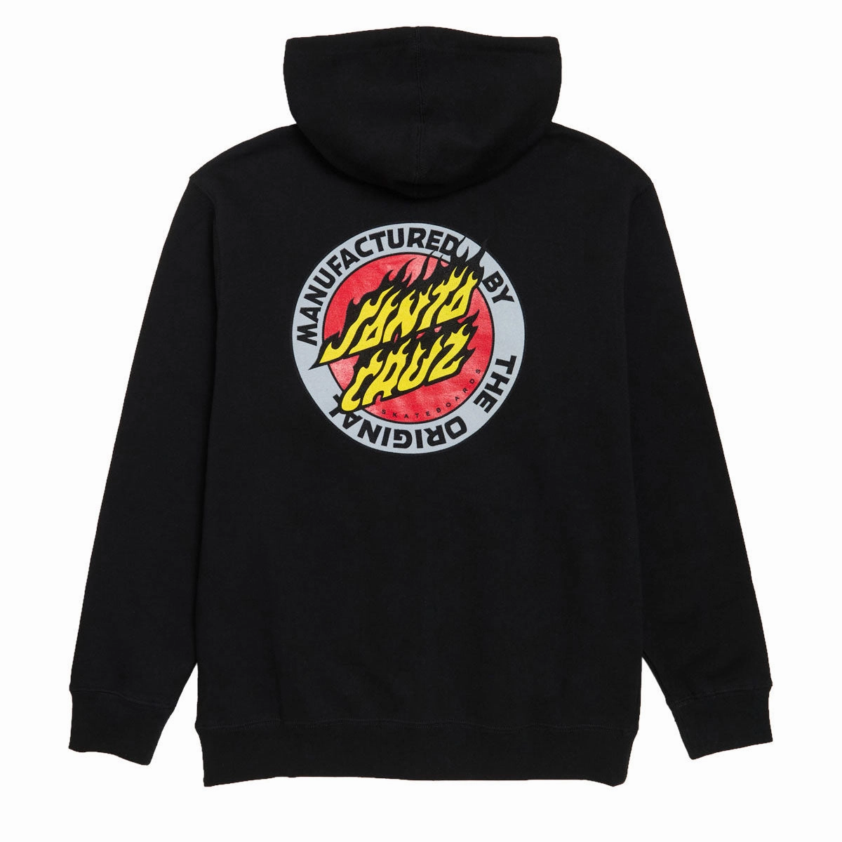 Santa Cruz Flamed MFG Dot Zip Up Hoodie - Black Mode Sense