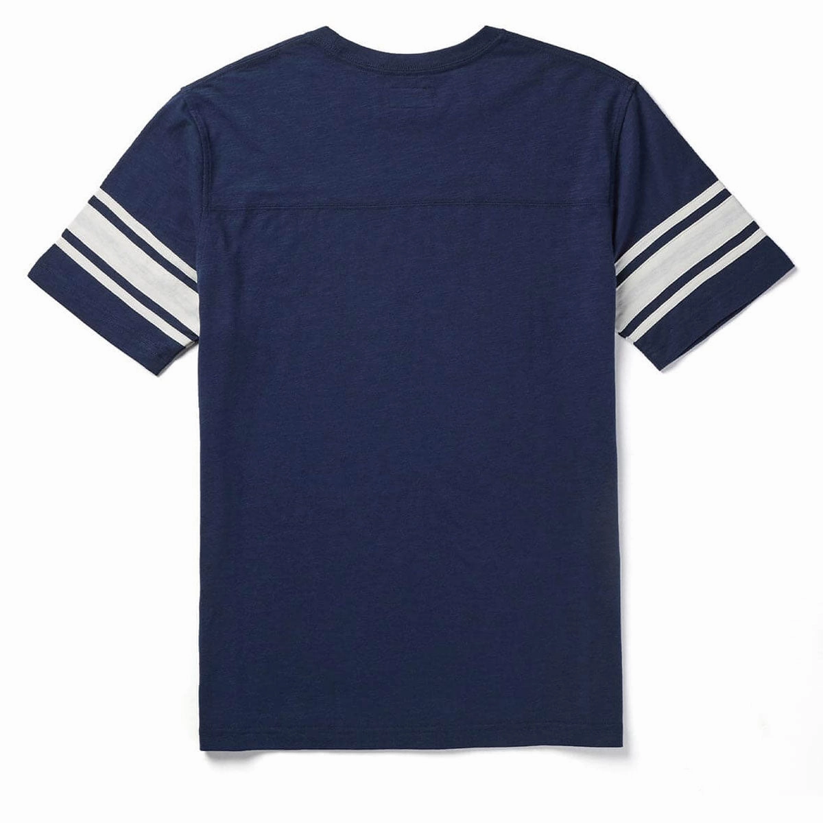 Silk combination GarmentDyedTexture Seager Riggins Crew T-Shirt - Navy