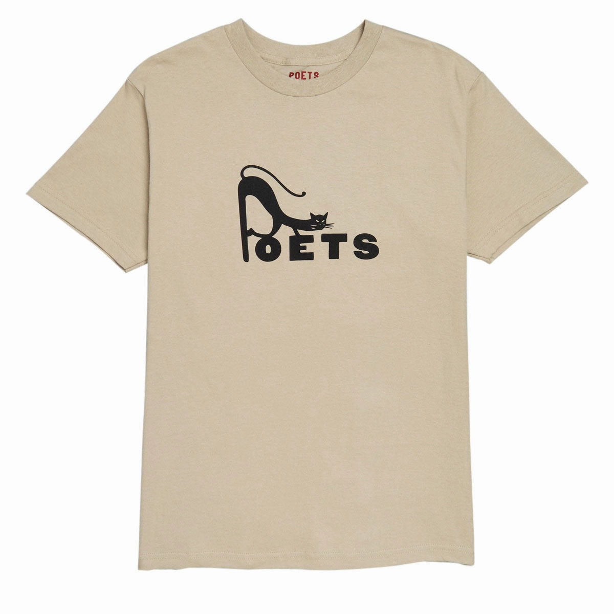 Lightweight Style Poets Hanna Screened T-Shirt - Beige/Tan