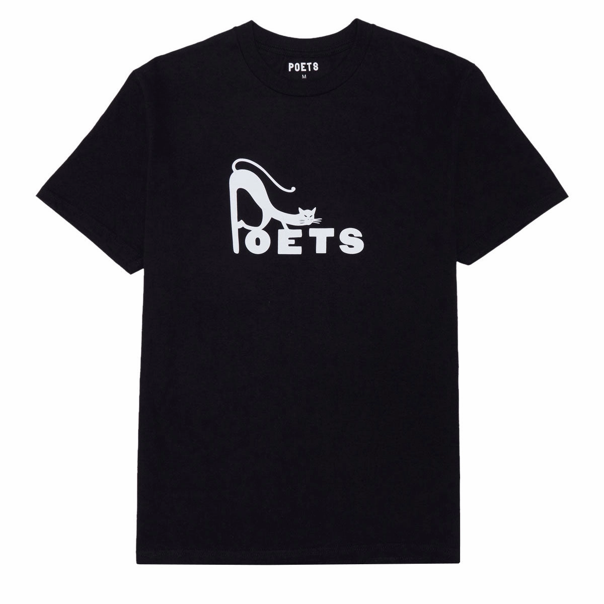 Poets Hanna Screened T-Shirt - Black Relaxed and Comfy