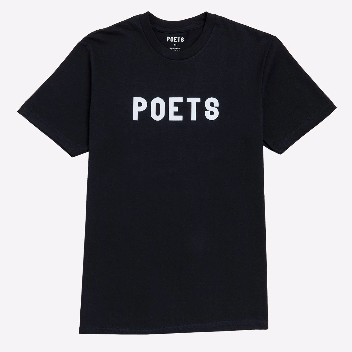 Poets OG Flocked T-Shirt - Black/White Flocking Active Comfort Style