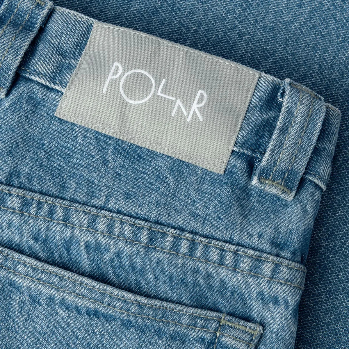 ReflectiveAccentDetails Simple Comfort Polar 92! Denim Jeans - Mid Blue