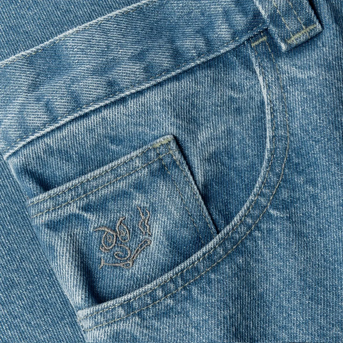 Cozy Wear Anti Static Fabric Polar 92! Denim Jeans - Mid Blue