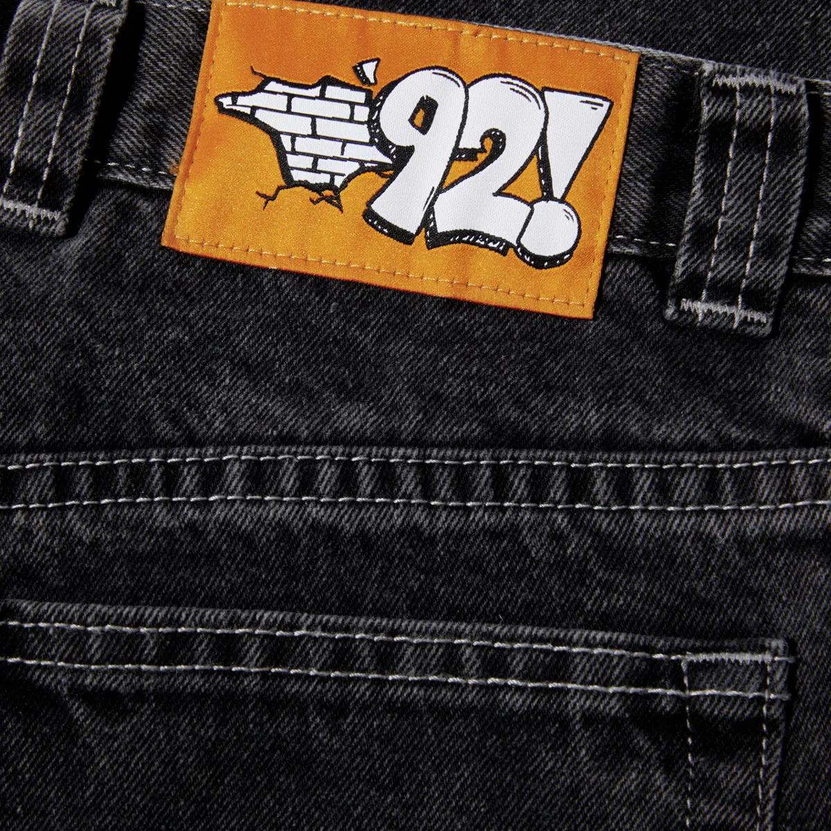 Sporty Design Polar 92! Denim Jeans - Silver Black