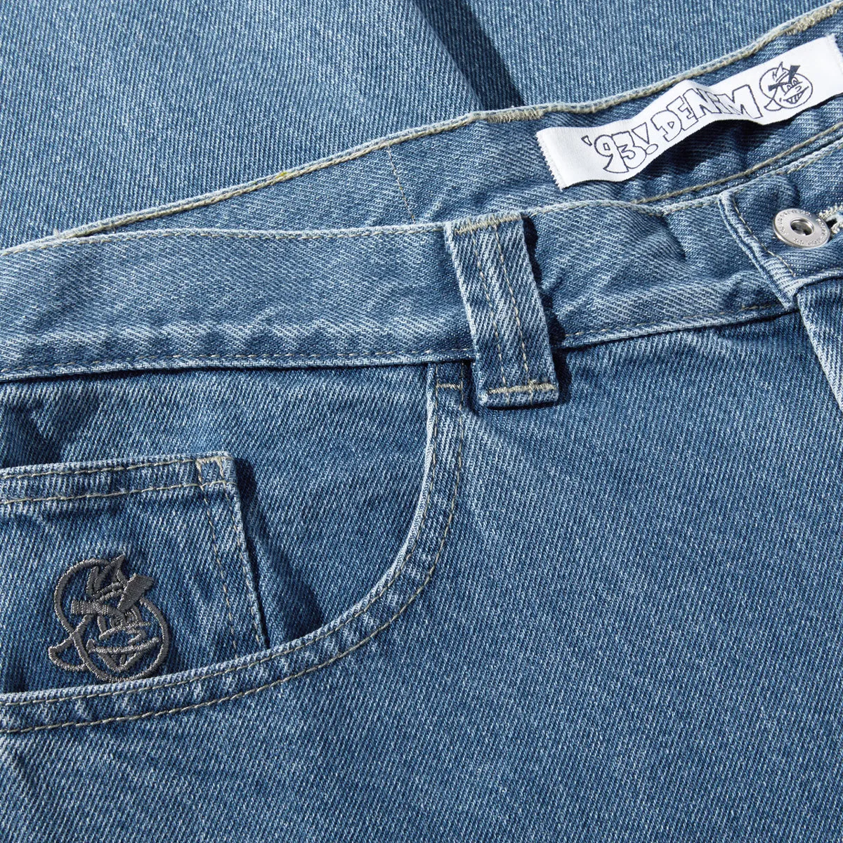 Polar 93! Denim Jeans - Mid Blue All-Day Wear Minimalist Waist