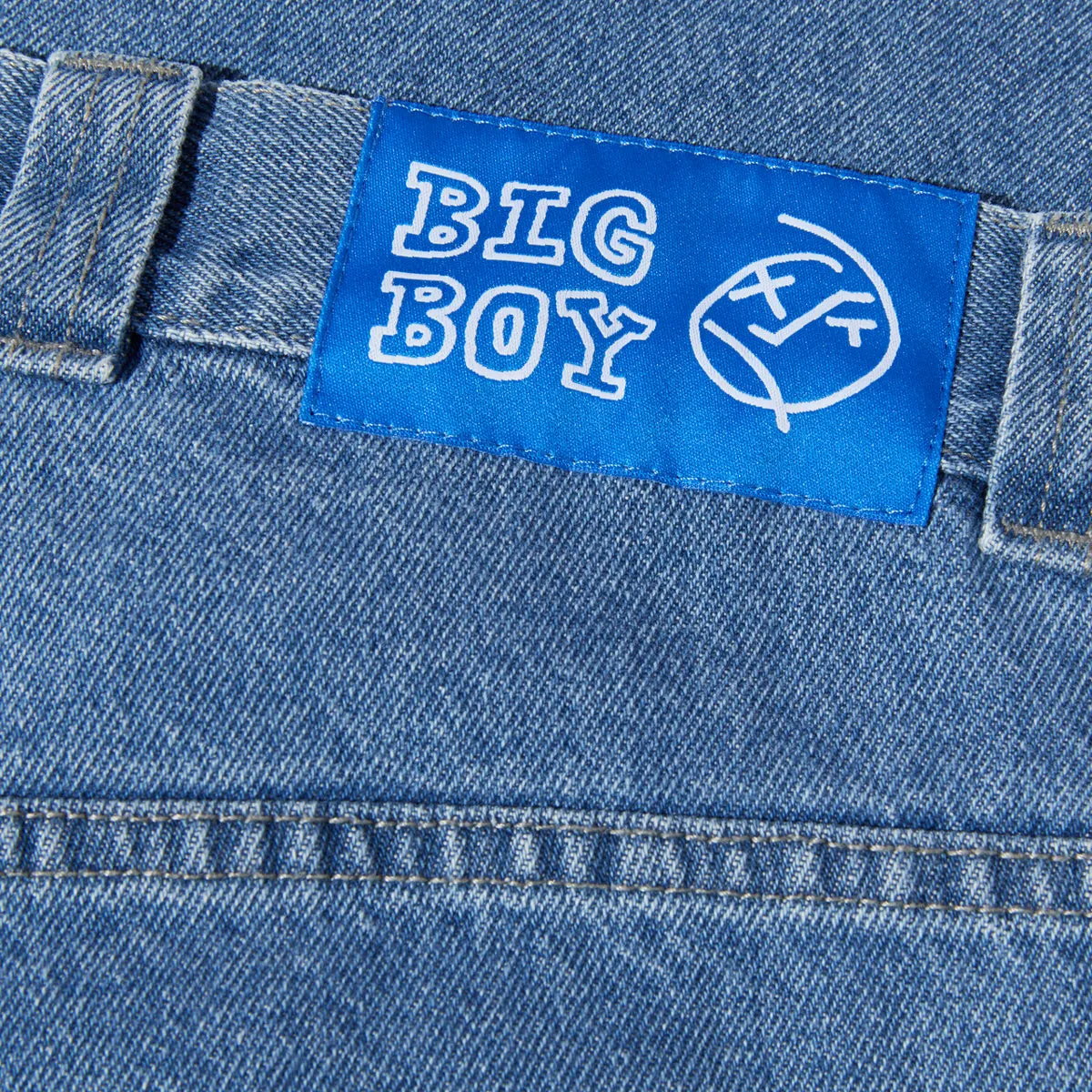 Cozy Waist No Iron Polar Big Boy Jeans - Mid Blue