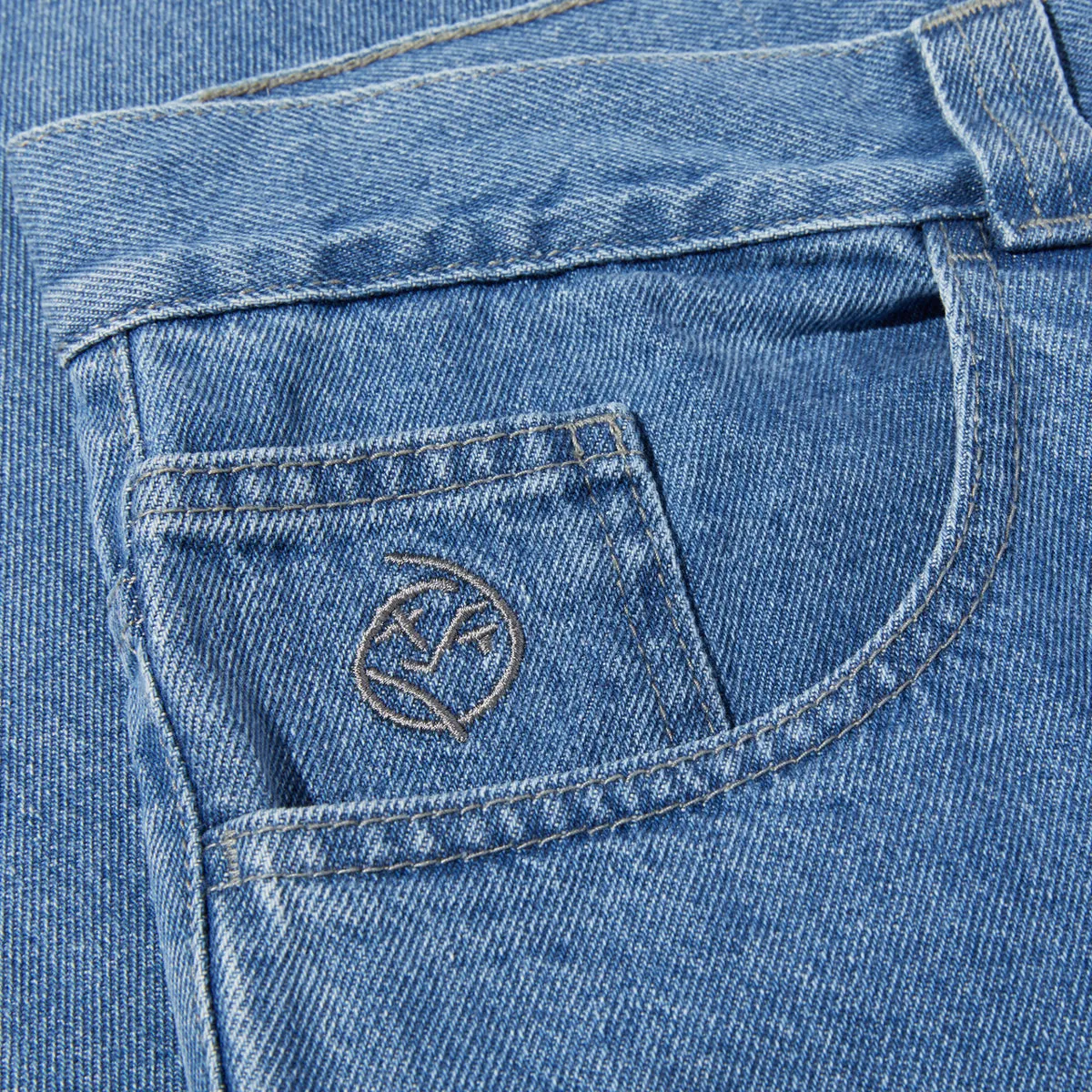 Polar Big Boy Jeans - Mid Blue Yoga Ready Breathable Comfort