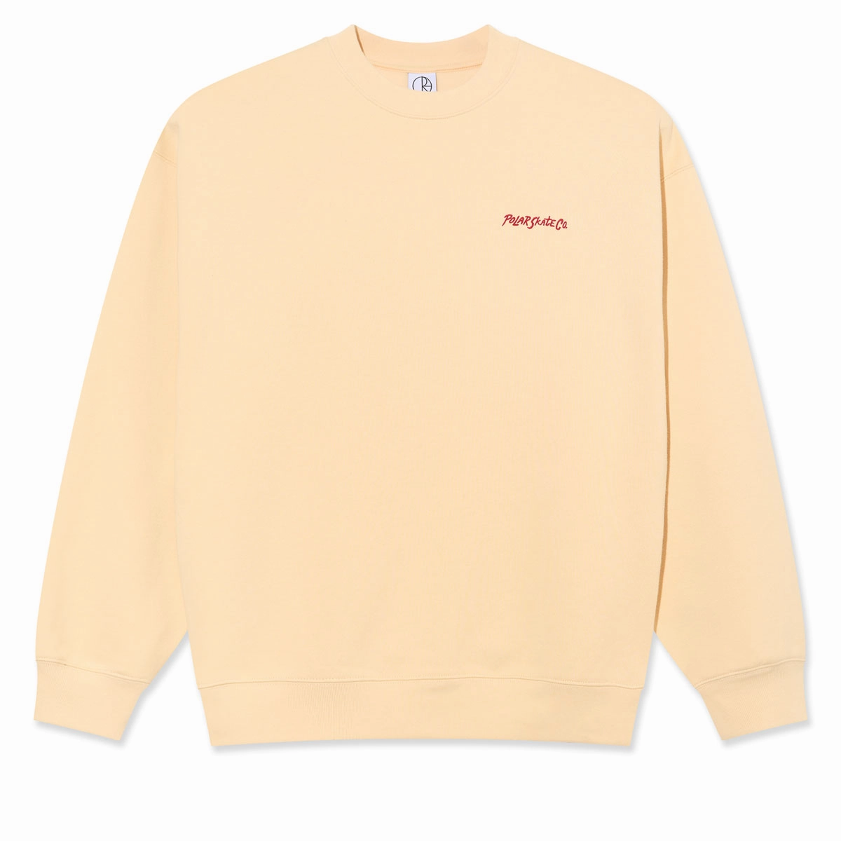 Polar Dave Crewneck Sweatshirt - Oatmeal Cropped Style