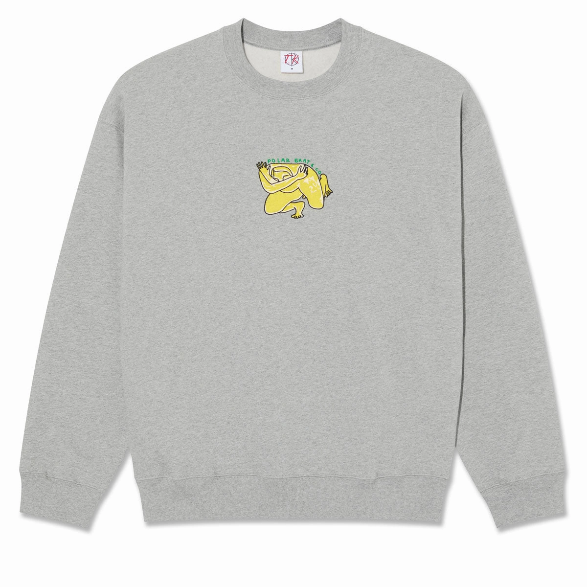 Polar Dave Shy Bow Sweatshirt - Heather Grey gym clothes