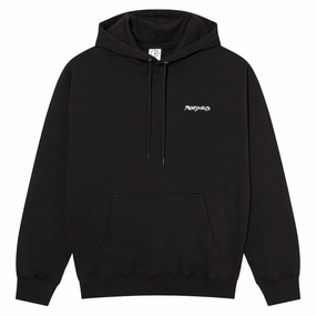 Polar Dave Surf Logo Hoodie - Black cleaning outfit
