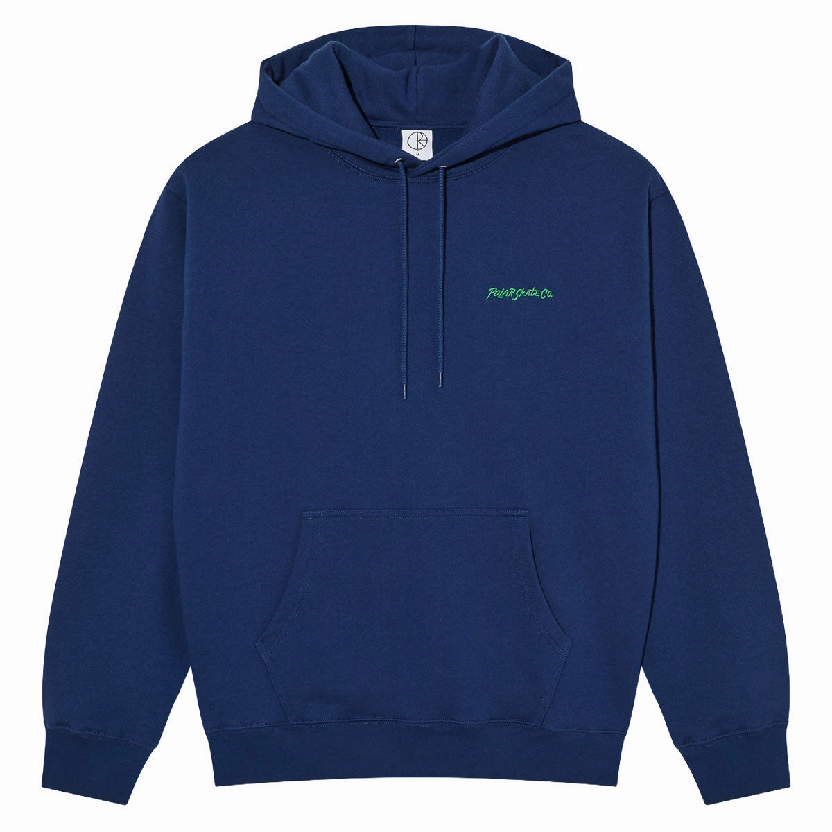 Polar Dave Surf Logo Hoodie - Deep Royal Blue Moose like short sleeves