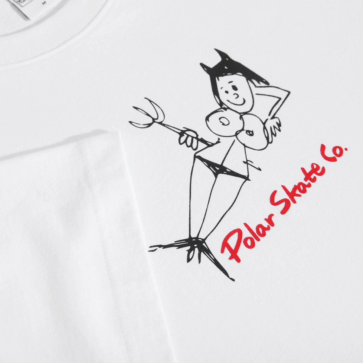 discount offer Casual Essential Wear Polar Devil Woman T-Shirt - White 2025