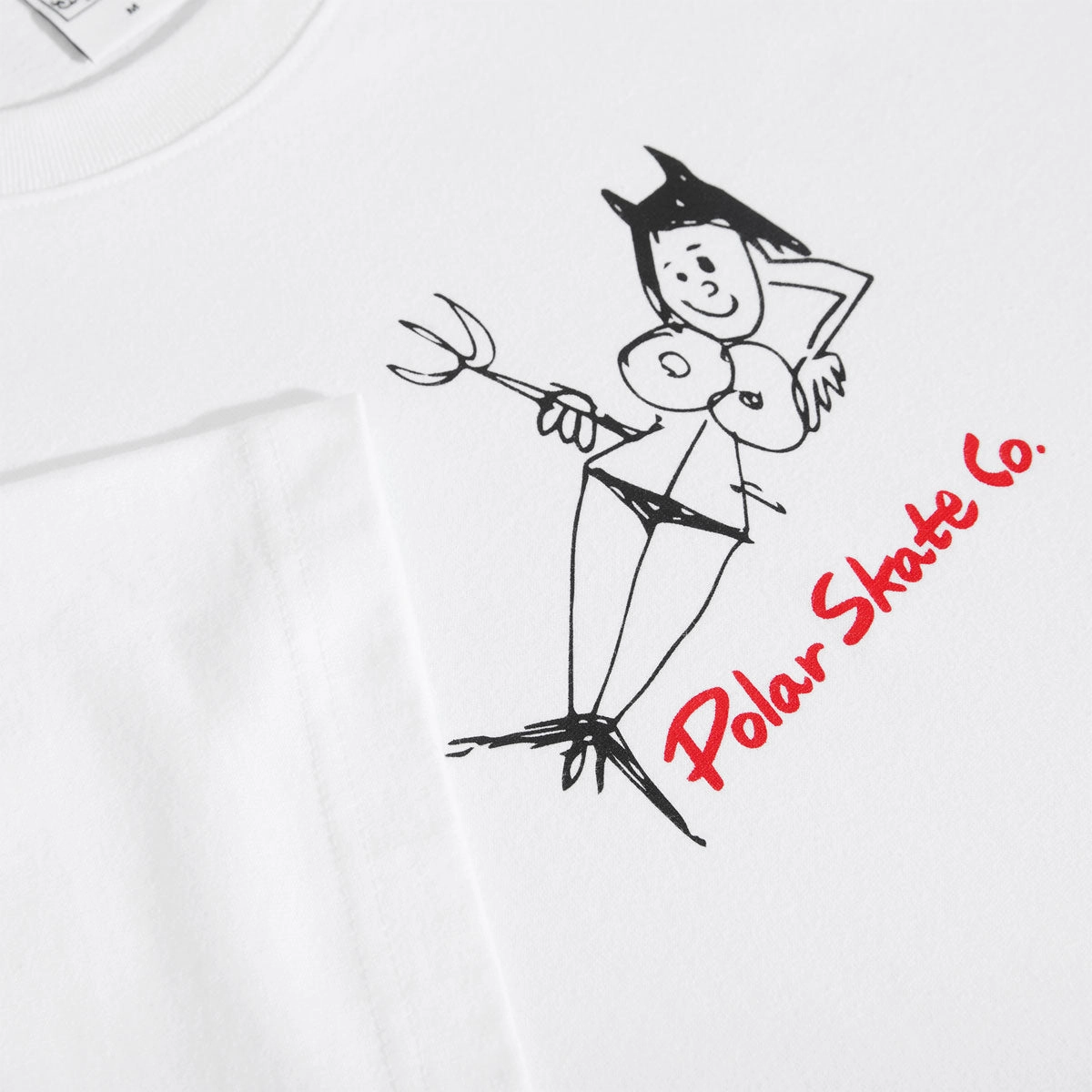 Polar Devil Woman T-Shirt - White 2025 Soft Fabric
