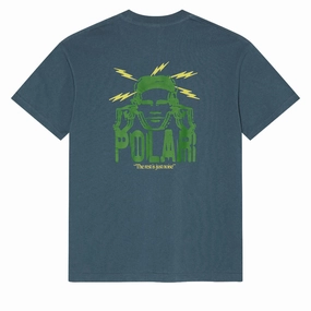 Perfect Style Polar Noise T-Shirt - Grey Blue
