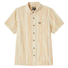 Affordable Fashion Brixton Cru Slub Shirt - Hazelnut/Painterly Stripe