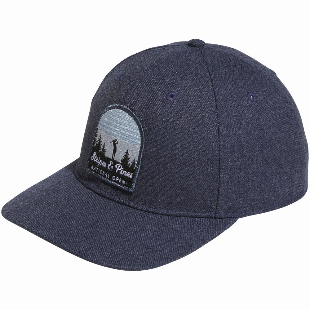 Lightweight Option adidas High Crown Stripes and Pines Waterproof Cap - Collegiate Navy