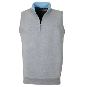 ProQuip Breeze 1/2 Zip Windproof Pullover Vest - Grey fullness Yoke Back