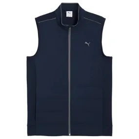 Lightweight Construction Industrial Strength Stitching Puma Cloudspun Fleece Hybrid Gilet - Deep Navy