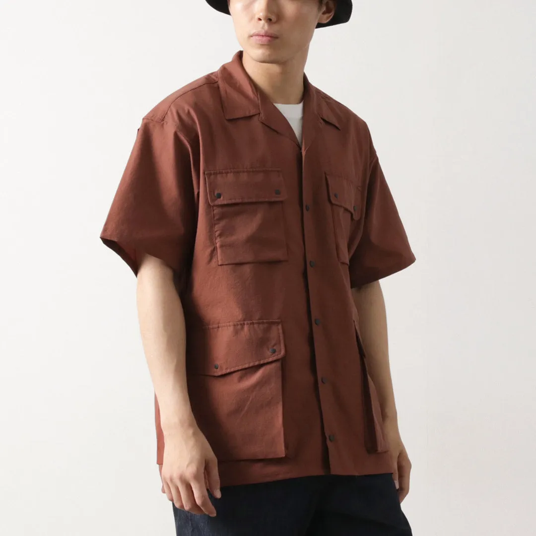 NANGA / Dot Air Utility Pocket Short Sleeve Shirt Warm Layers Business Meeting