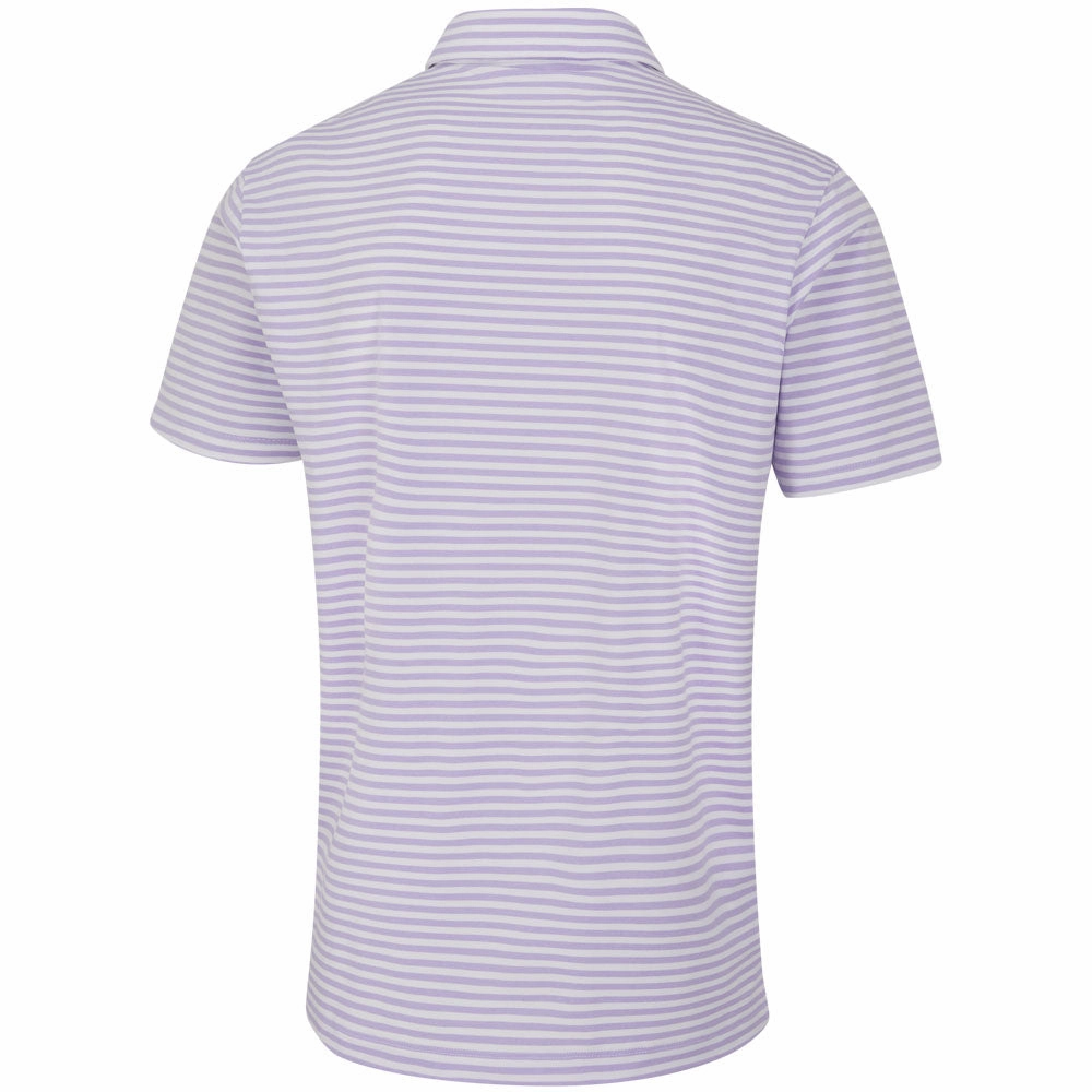 Outdoor Layer Temperature Regulating Ping Owain Polo Shirt - Purple Ash/White