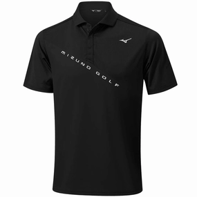 Mizuno Trace Polo Shirt - Black Fur combination