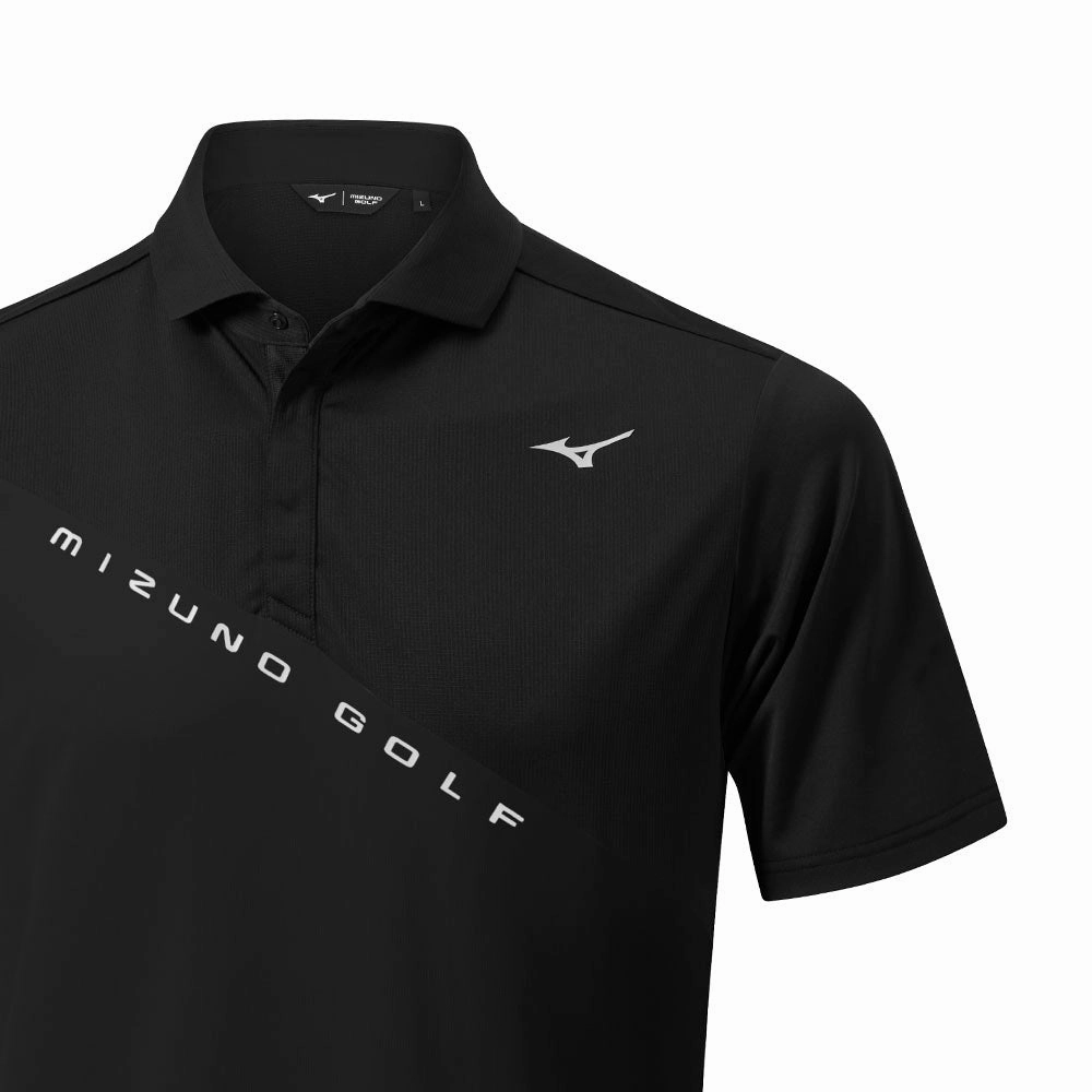 black friday Recommended Mizuno Trace Polo Shirt - Black