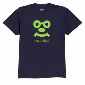 Fashion-Forward Look Popwar Mentalist T-Shirt - Navy