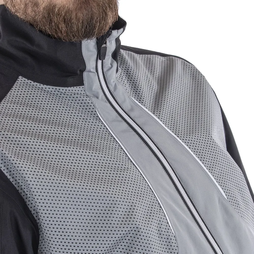 Galvin Green Albert Gore-Tex Waterproof Jacket - Sharkskin/Black/White Roll Up Storage Design