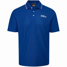 Oversized Fit Oscar Jacobson Stanley Polo Shirt - True Blue