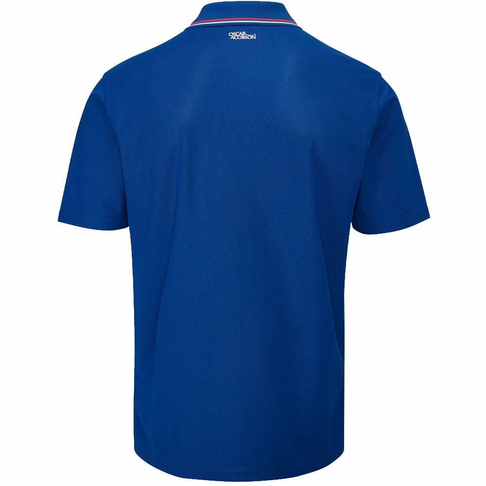 Oscar Jacobson Stanley Polo Shirt - True Blue Bold Statement Sleek Design