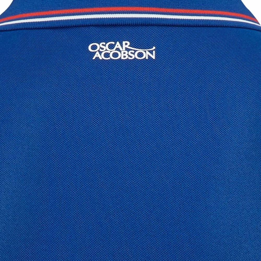Oscar Jacobson Stanley Polo Shirt - True Blue Perfectly Fit Comfy Comfort