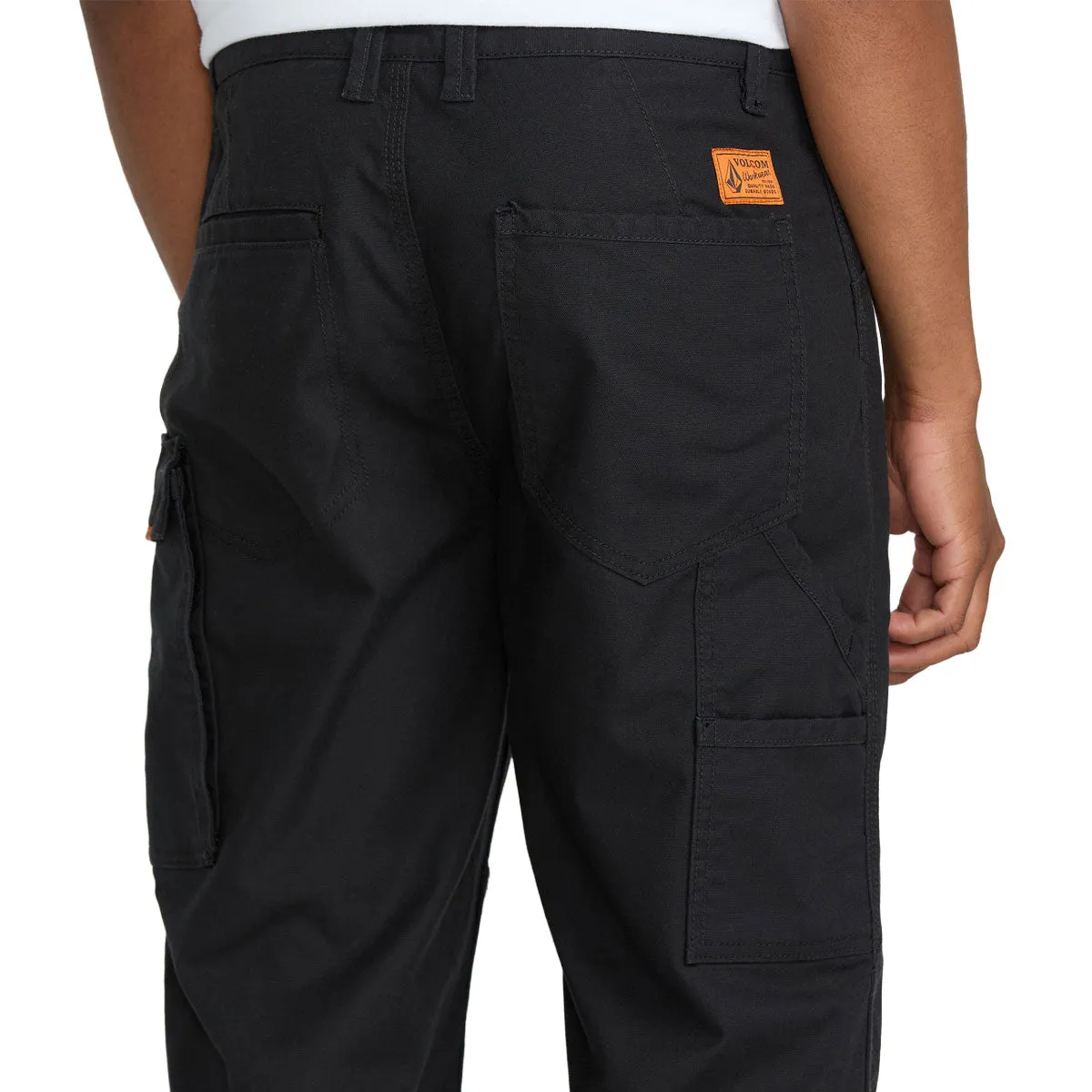 Volcom Caliper II Relaxed Work Pants - Black 2025 Move Freely Smooth Texture