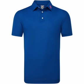 FootJoy Stretch Pique Solid Polo Shirt - Deep Blue Christmas