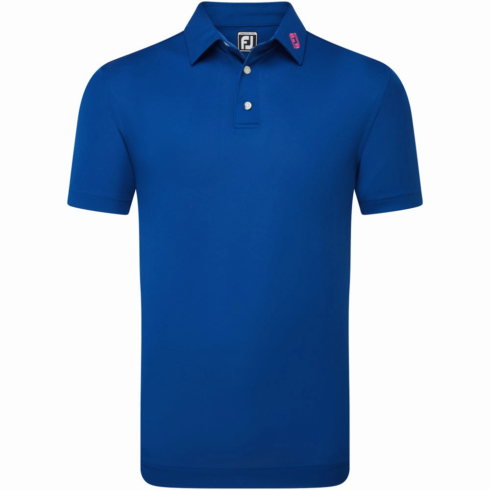 FootJoy Stretch Pique Solid Polo Shirt - Deep Blue Christmas