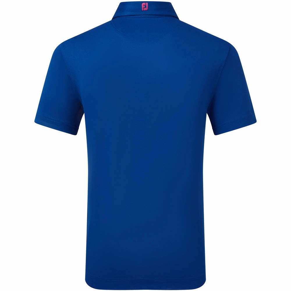 FootJoy Stretch Pique Solid Polo Shirt - Deep Blue Men's masculinity
