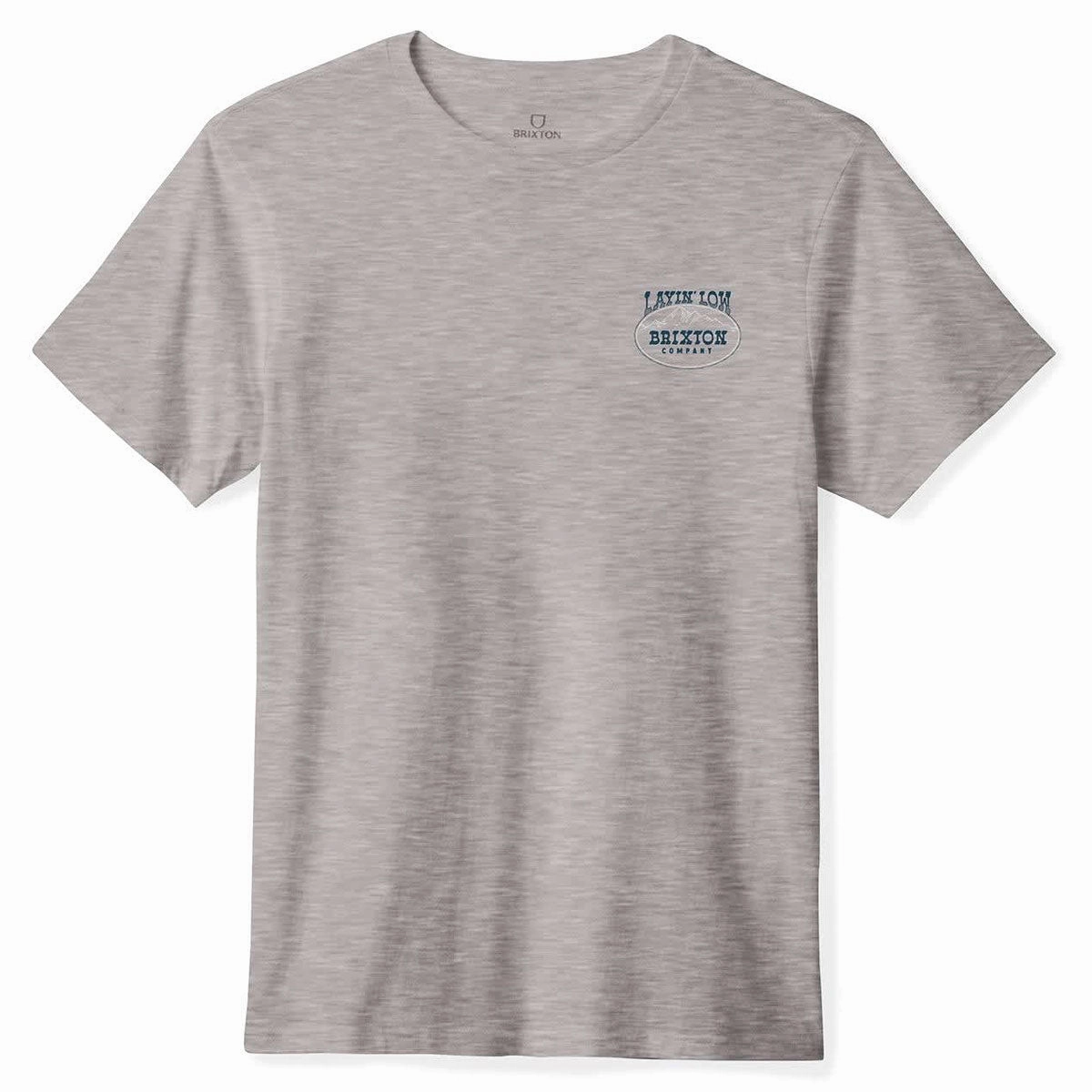 Brixton Layin' Low T-Shirt - Heather Grey Fit For All Trendy Fashion