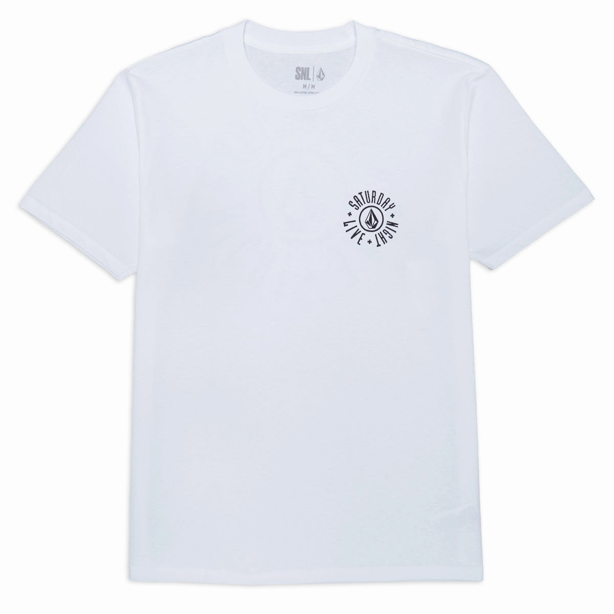 Volcom SNL50 88-95 T-Shirt - White Antibacterial Treatment Daily Outfit Style