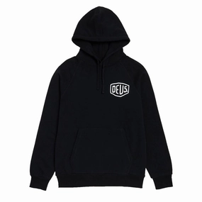 Classic Fit Deus Ex Machina Biarritz Hoodie - Black