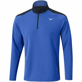 Classic Wear winter warmth Mizuno Winter Breeze 1/4 Zip Pullover - Blue