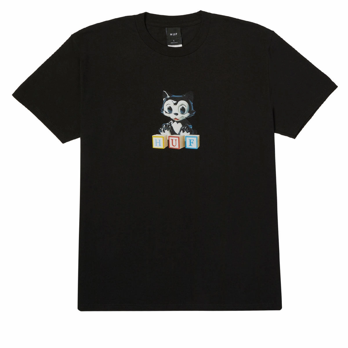 Feminine Touch HUF Blocks T-Shirt - Black