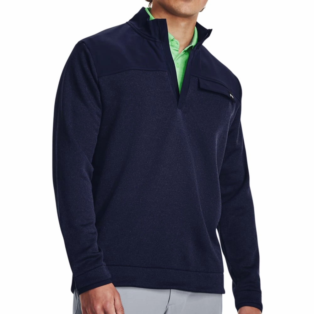 uncollared Under Armour Storm SweaterFleece 1/2 Zip Pullover - Midnight Navy