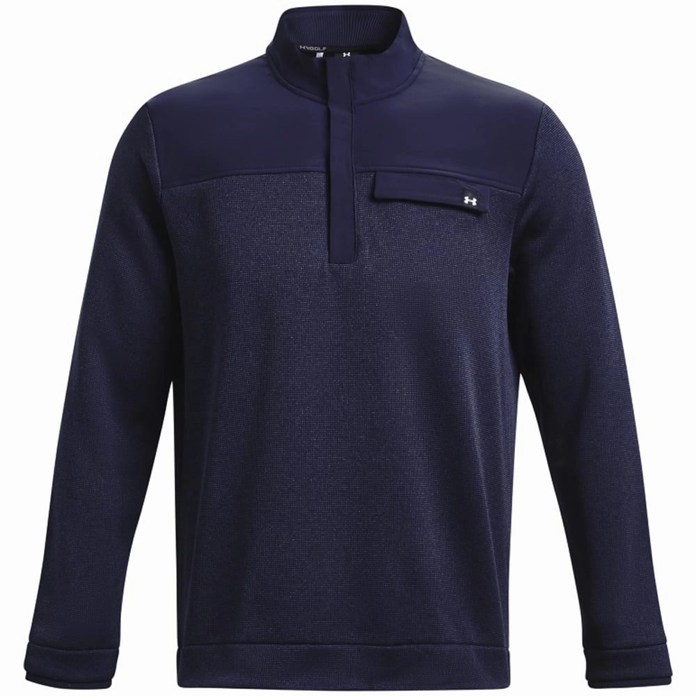 Camping Comfort Patchwork Under Armour Storm SweaterFleece 1/2 Zip Pullover - Midnight Navy