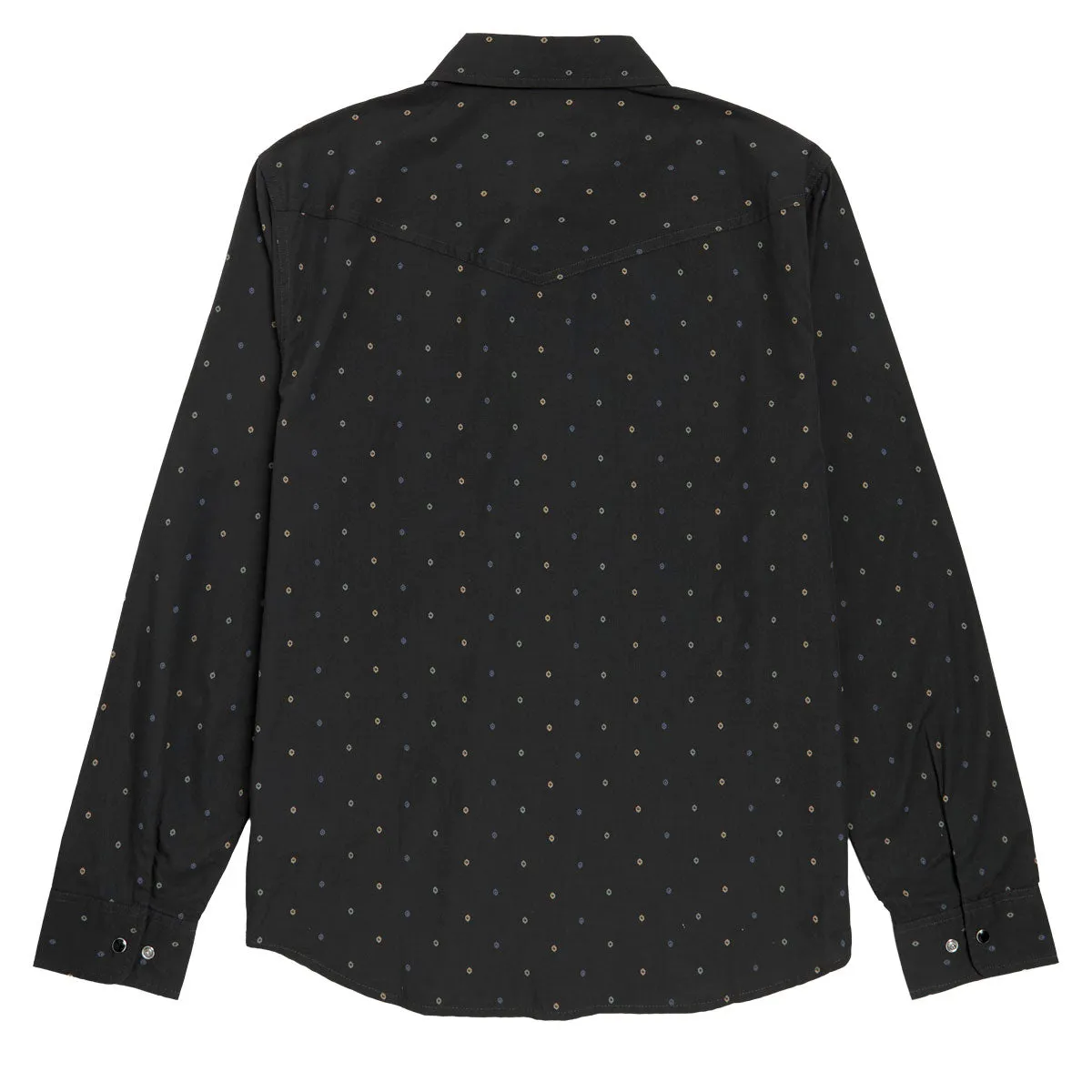Runway Inspired Brixton Wayne Long Sleeve Shirt - Asphalt Black